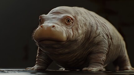 Obraz premium A Close-Up Portrait of a Whimsical Fantasy Creature