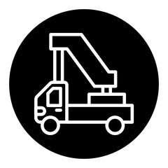 Ladder Truck Vector Icons