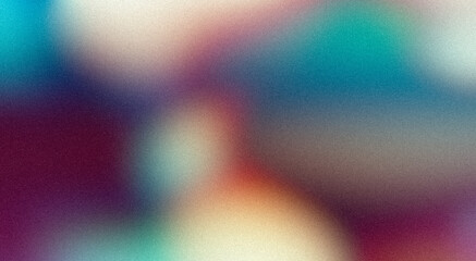 Vibrant magenta orange blue cyan gray color grainy gradient backdrop design. Abstract retro multicolored noisy gradient with light leaks, rough grungy, web banner, poster, header