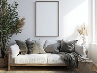 Contemporary Living Room with Modern Furniture and Home Decor