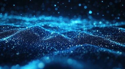 Abstract Blue Glitter Texture