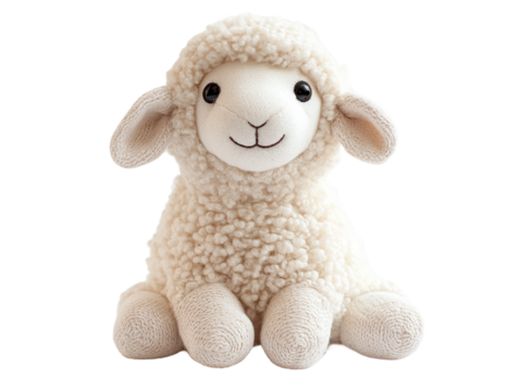 sheep isolated on white