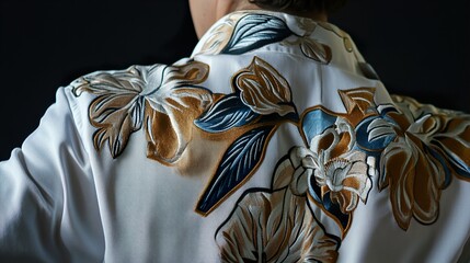 Floral Embroidered Shirt - Fashion Detail