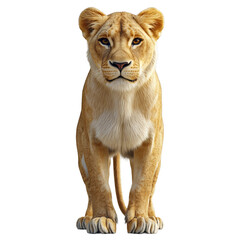 Obraz premium Female lion whole body 3d