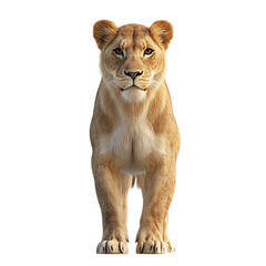 Female lion whole body 3d