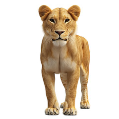 Obraz premium Female lion whole body 3d
