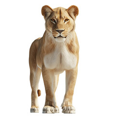 Obraz premium Female lion whole body 3d