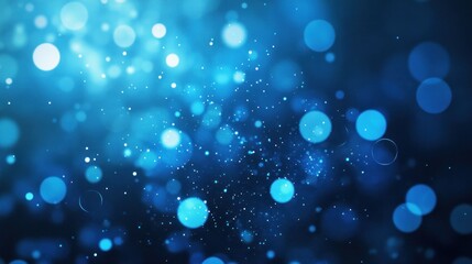 Obraz premium Abstract Blue Bokeh Background