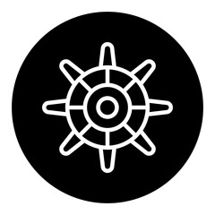 Ship Wheel Vector Icons