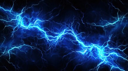 Fototapeta premium Electric Blue Lightning