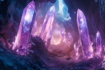 Crystal Cave Fantasy Landscape