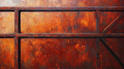 An oil painting depicting eye-level tariff walls