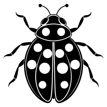 recommend clip art: ladybug silhouette vector illustration