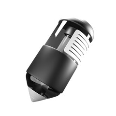 3d icon render black pen