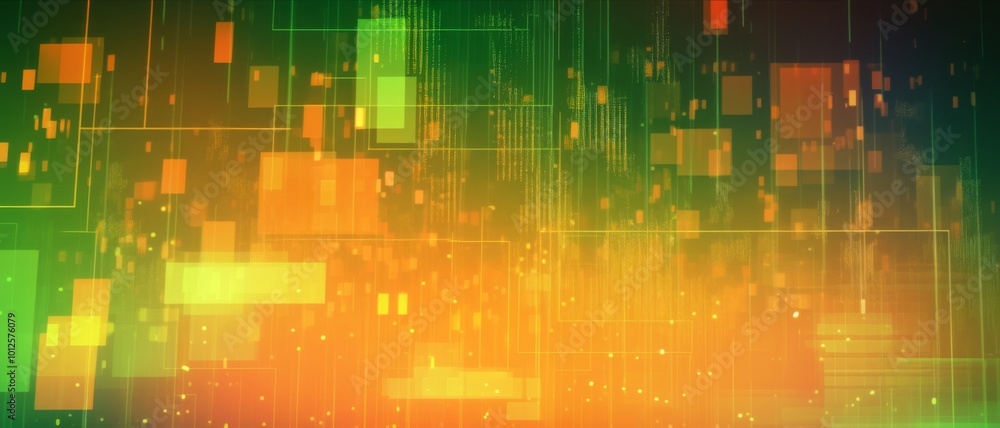 Poster digital background for technology: versatile design featuring ai, data, audio, and graphics elements