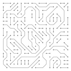 Abstract Circuit Board Pattern that embodies the essence of Digital Technology Design