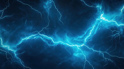 Electric Blue Lightning Storm