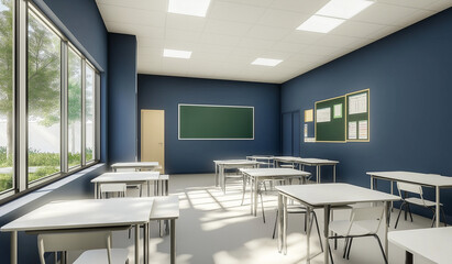 New classroom interior