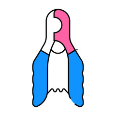 claw trimming scissors line icon vector. claw trimming scissors sign. isolated symbol illustration