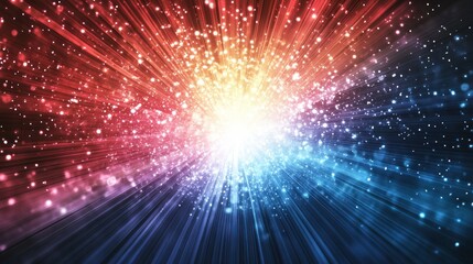 Obraz premium Abstract Colorful Light Burst