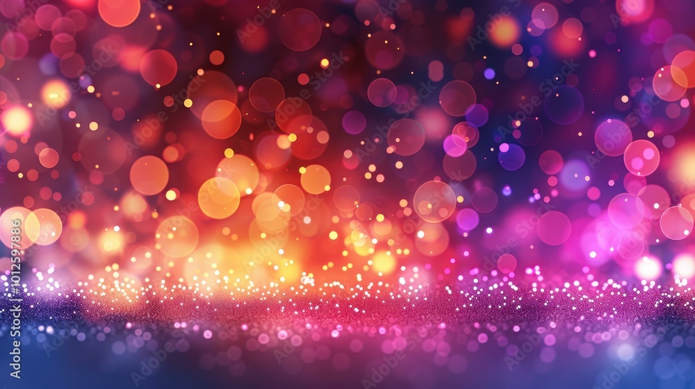 Poster experience a dazzling array of lights and bokeh effects that create a magical and celebratory atmosp