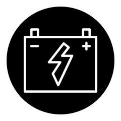 Auto Battery Vector Icons
