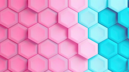 A modern abstract background of 3D hexagonal shapes in soft pastel tones, showcasing contemporary geometric design.