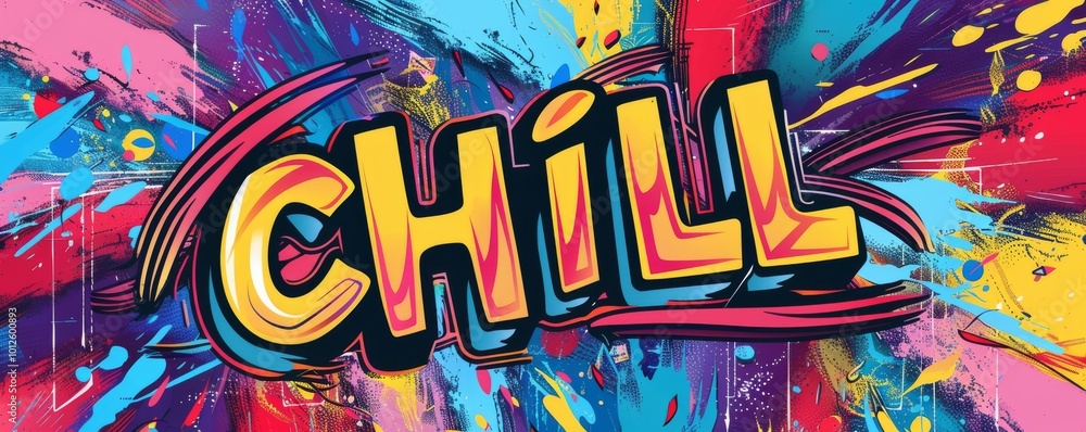Poster fun pop art background with 