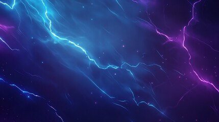 Abstract Blue and Purple Lightning