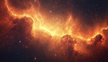 Fototapeta premium Celestial Symphony: Ethereal Galaxy Nebula in Soft Focus
