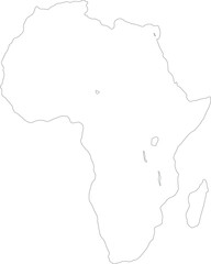 Blank Printable Africa Map