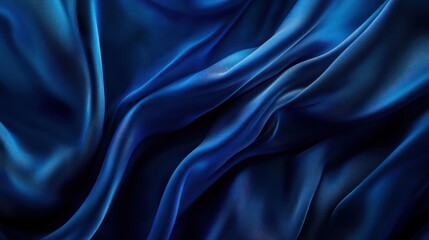 Fototapeta premium Blue Silk Fabric Abstract Texture