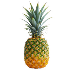 Fototapeta premium pineapple with a solid white backround