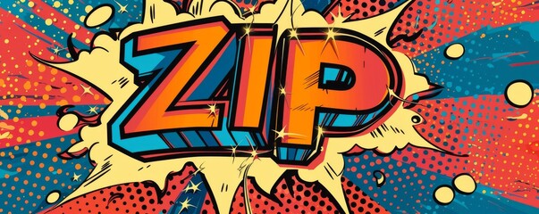 Fototapeta premium Exciting pop art background with 