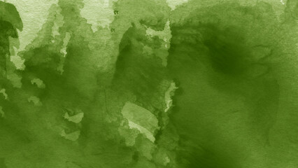 Olive green watercolor texture Background Template Design