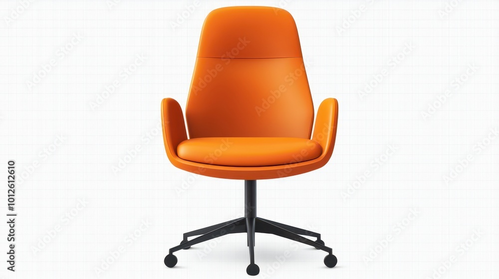 Poster task chair isolate on transparency background