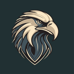 Obraz premium Bold Eagle Mascot Design logo