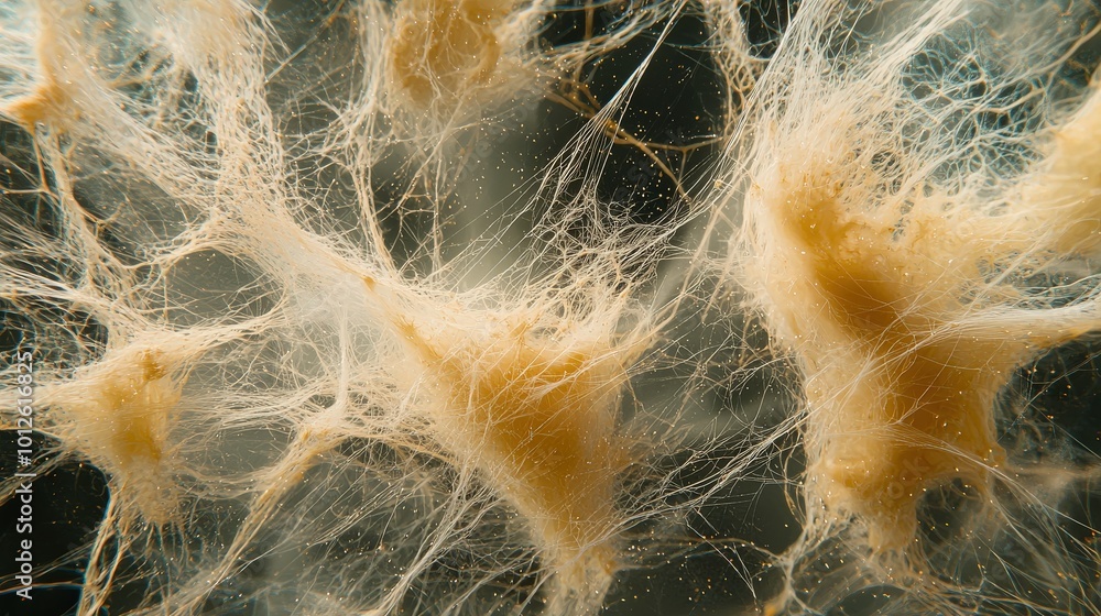 Poster mesmerizing close-up of intricate organic structures