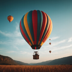 Fototapeta premium hot air balloon in the sky