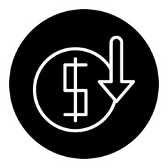 Price Drop Vector Icons