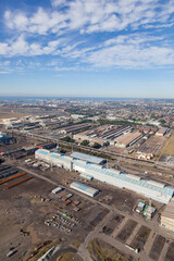 Obraz premium Newcastle Industry aerial view - Newcastle Australia