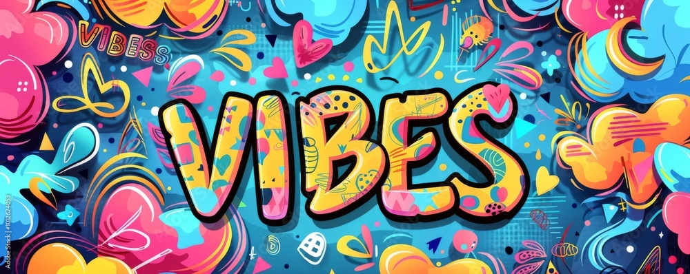 Poster fun pop art background with 