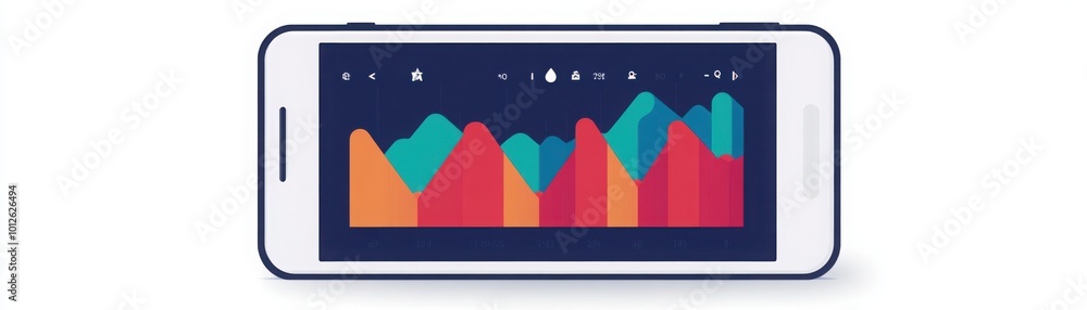 Poster fitness app tracker displaying calories burned data