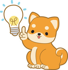Cute puppy kawaii dog lovely animal vector icon. Fluffy Shiba Inu pet stickers. Happy doggy activities illustrations.
