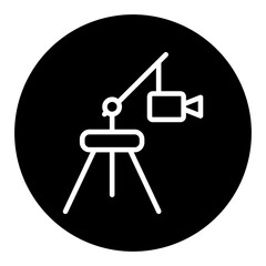 Camera Crane Vector Icons