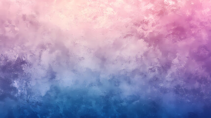 Obraz premium Muted gradient backdrop featuring gentle transitions between pastel blues and purples with a grainy, vintage feel. Gradient Art. Illustration