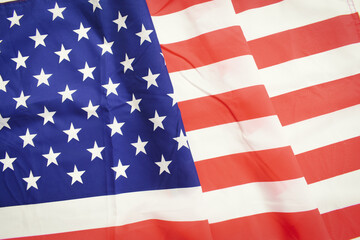 Fototapeta premium american wave flag texture background, USA