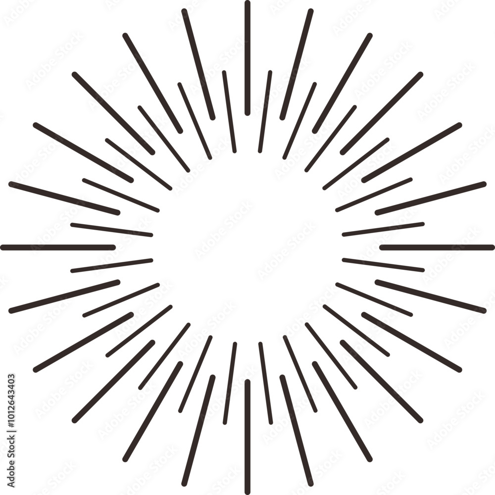 Poster abstract geometric simple element set
