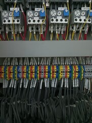 panel with cables
