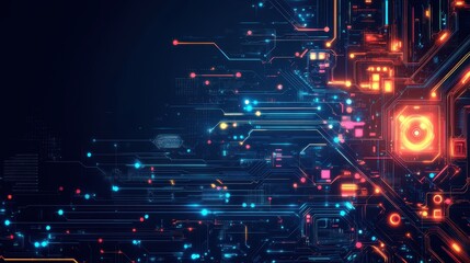 Obraz premium Background of technological concepts